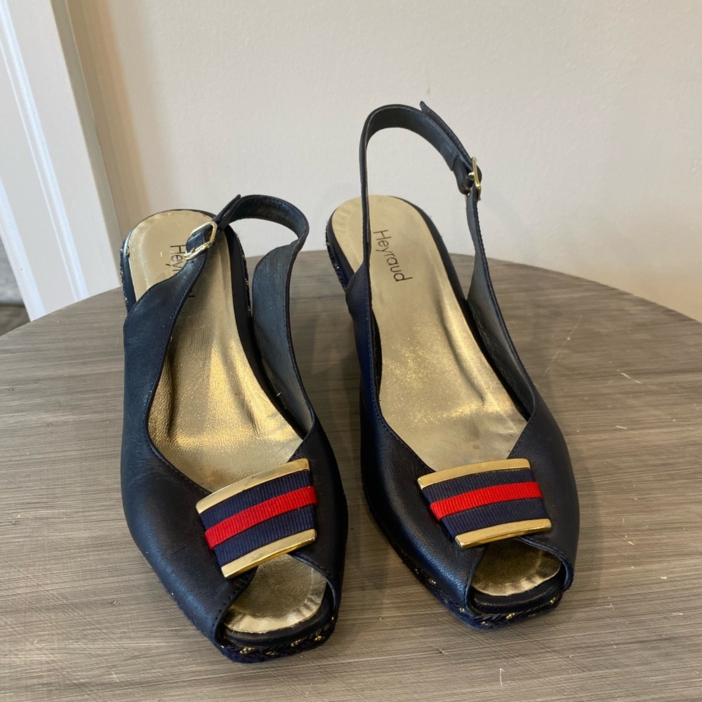 HEYRAUD LOW WEDGE HEEL